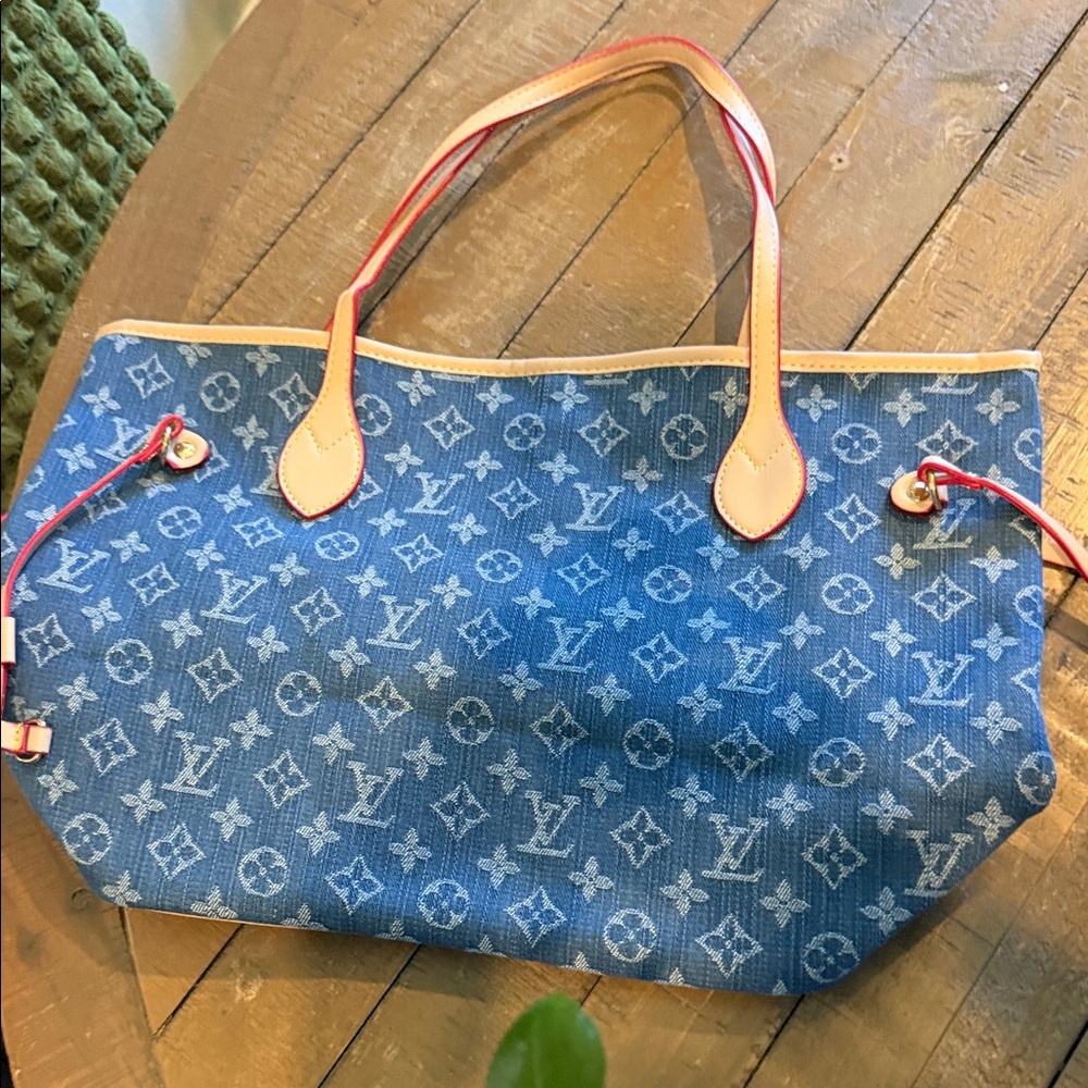 LV denium handbag